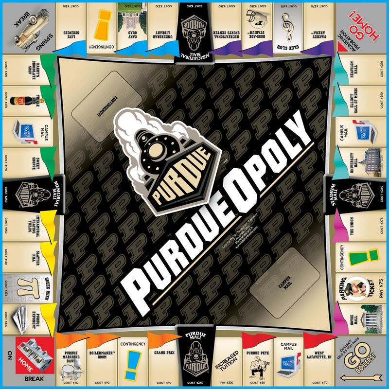 Late for The Sky Purdue University Purdueopoly Board Game, Opoly-Style Campus Edition for 2-6 Players, Family Game Night, Alumni Collectible with Tokens and Landmark Properties - Image 3